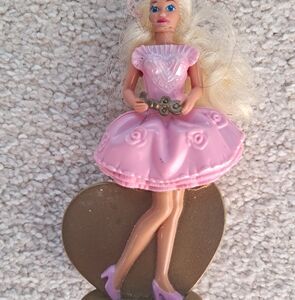 Pink Doll with Heart Dress